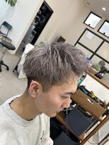 トルペヘアデザイン(Tolpe hair design) メンズアップバング、スパイキー、ハイトーンカラー