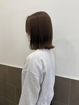 プログレス たつのこまち龍ケ崎モール店(PROGRESS)&nbsp;ピンクベージュ×切りっぱなしボブ