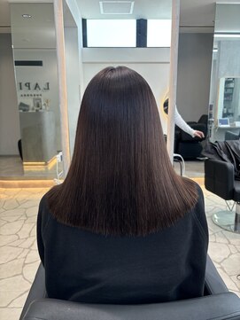 ラピス 福岡天神店(Lapis) ブラウンベージュ/暗髪/艶髪