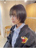 イメチェン/ホワイトブロンド/外ハネボブ/美髪/勾当台公園