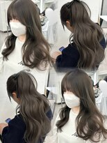 アマトウキョウ アユンチェ(AMA TOKYO×AYUNCHE)&nbsp;オリーブグレージュ  グレージュ  透明感カラー