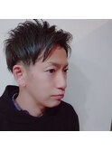 ツーブロックショート