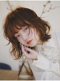 インナーカラー/レイヤーカット/オレンジ/ブラウン