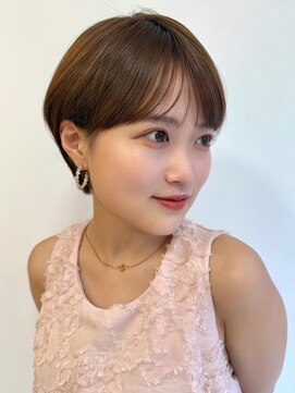 アローラ 三軒茶屋(Allora) 大人かわいい小顔ひし形耳かけマッシュショートボブ◎