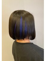 ブロッサム 保谷(Blossom) 20代30代40代大人インナーカラー耳掛け切りっぱなし大人ボブ