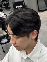 オーバルバイアピッシュ(OVARL by apish) フェザーパーマ/毛流れパーマ/センターパート/メンズパーマ