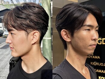 キングダム 元町店(KINGDOM)の写真/【メンズヘアだからこそ扱いやすく*】KINGDOMの高いカット技術でトレンドメンズヘアを扱いやすく再現可能◎