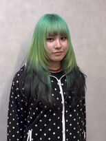 エル オオサカ 心斎橋店(L. OSAKA) グリーン×ブラック/グラデーション