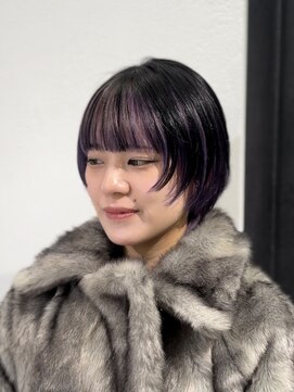 ザザアオヤマ(ZA/ZA AOYAMA) ウルフカット/ショートウルフ/インナーカラー/表参道美容室