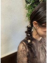 ヘアーズ ラブリージョブリー(hair's Lovely Jubbly)&nbsp;【玉木】サイド編みおろしアレンジ