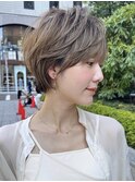 40代50代60代 ショート白髪ぼかし絶壁解消似合わせs