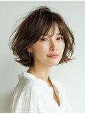 ふんわり揺れる大人のパーマボブ 兵庫県川西市