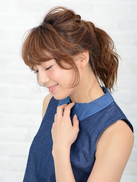 アース 大崎店(HAIR&MAKE EARTH) 横顔美人な愛されポニーテール
