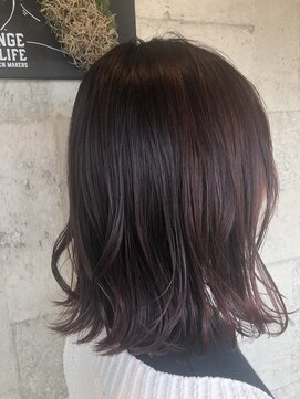 ミルヘアデザイン(mil hair design) ピンクカラー