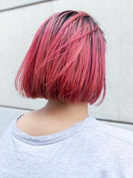 Laスタイルピンクカラー L タイドヘア 茨木店 Tide Hair のヘアカタログ ホットペッパービューティー