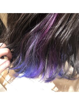 カラリア(COLORIA) 【インナーカラー☆】violet×blue