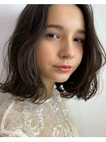 グッデイ ヘアー(GOOD DAY HAIR) 小顔  オリーブカラー  ハイライトカラー セミウェットウェーブ 