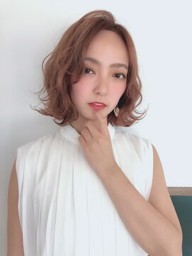 クシュ 所沢東口店(kusyu...) うる艶髪暖色系カラー×ジェシカライツ風アップバンク抜け感ヘア