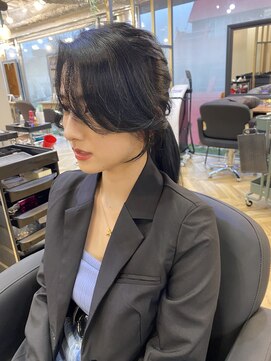 アリスバイアフロート 自由が丘(ALICe by AFLOAT) 結んでも可愛い韓国フェザーバング