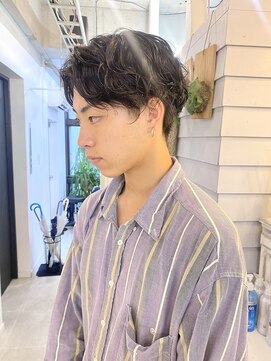 ジゼル 博多筑紫口店(GiseL) メンズスパイラルパーマスタイル