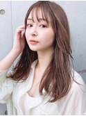 大人髪ヘルシースタイルセミレイヤーロング