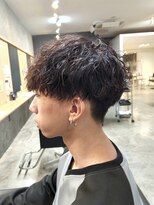 ニアウ 伊勢崎連取店(Niau)&nbsp;刈り上げマッシュショートメンズツイストスパイラルパーマ