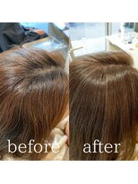 ヘアアンドメイク ニューヨーク ニューヨーク 長岡天神店(Hair&Make NYNY) 【脱白髪染め】白髪ぼかしハイライトセミディスタイル