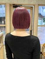 トマト(TOMTO) 【RENA】1ブリーチピンク_ぱつっとボブ_ミニボブ