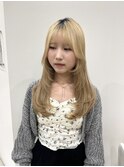 レイヤーカット/ハイレイヤー/ポイントレイヤー/ぱっつん前髪