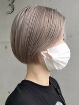 ゲーム 吉祥寺店(GAME)&nbsp;ダブルカラーミルクティーベージュカラーケアブリーチ韓国ボブ