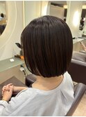 シークレットハイライト　ショートボブ/20代30代40代50代60代