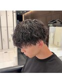 波巻きパーマ