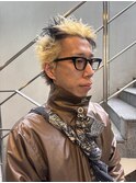 ブラックブラウンフェザーデザイン