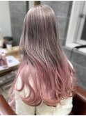 仙台グラデーションカラーピンクミルクティーシャドールーツ