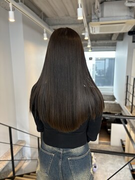 ヌープヘアーアイス(NUUP.hair ici) 20代30代40代髪質改善カラーショコラアッシュ艶感ロングヘア