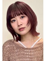 ガーデン 銀座(GARDEN)&nbsp;ミディアムレイヤー/くびれヘア/アプリコットオレンジ/大人