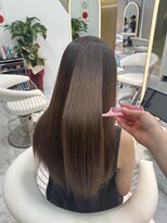 ロンドルピナス 小倉(Lond Lupinus)&nbsp;ミディアムヘア暗めカラー/デザインカラー/フェイスフレーミング