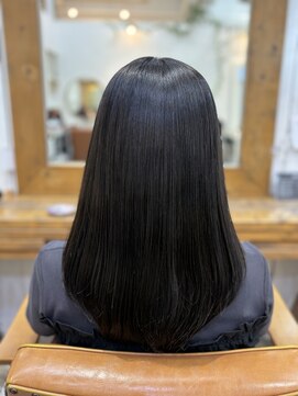 ニューラインギンザ(New-Line 銀座) ★廣中優奈★20代30代オリーブカラー縮毛矯正