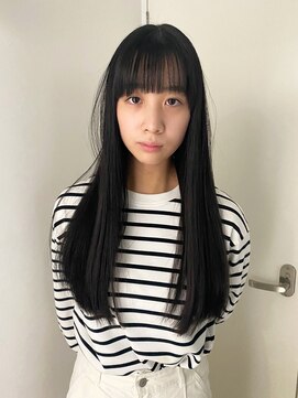 エンリッチヘア(enrich hair) ロングストレートスタイル　ナチュラルストレート
