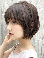 エリマ 調布(elima) ショートヘア顔周りレイヤーブリーチダブルカラーショートボブ