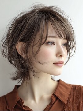 ハーツ(Heart's) 白髪ぼかし脱白髪染め似合わせショートボブ40代50代60代