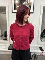 ヴィア(Via)&nbsp;10代20代30代/カシスレッドカラー/髪質改善/ブリーチ