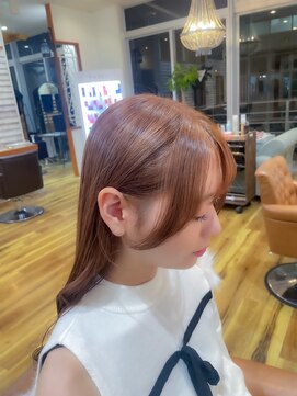 韓国ヘア 顔周りレイヤー