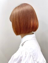 オーガニックマインド 坂戸 鶴ヶ島(organic+mind)&nbsp;冬の美髪アプリコットオレンジボブ