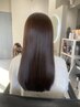 自然な質感◎ ウルツヤ縮毛矯正＋カット　￥16800