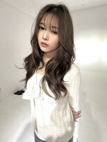 アース コアフュールボーテ 松本庄内店(EARTH coiffure beaute)&nbsp;ナチュラルベージュ_ヨシンモリ_顔周りレイヤー_レイヤーカット