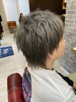 トリップレヴィア(Trip REVIA)&nbsp;メンズショートレイヤー×ウルフ/ミントグレイ