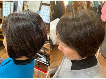 グランマ ママ(GRANDMA MAMA)の写真/髪のダメージが気になる方にオススメ◎天然100%ヘナで髪をやさしく染め、自然なツヤが長く続きます♪