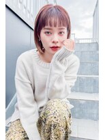 ヘアーズ ベリー 香椎店(hairs BERRY)&nbsp;BERRY/ピンクベージュ/前髪/マチルダボブ/美髪/カット