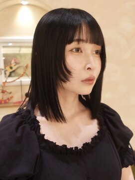 オアシスアヴェダ ザ・ペニンシュラ東京(OASIS AVEDA) ボブレイヤー・ウルフボブ・暗髪・小松菜奈髪質改善日比谷